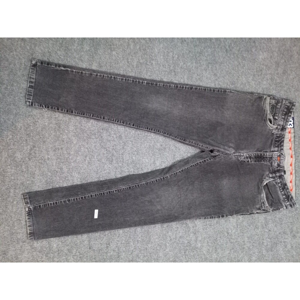Superdry Gray Slim Straight Jeans Men’s 34x32 Faded Denim Pants Casual